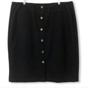 AVENUE Skirt Pull On Black Skirt Size 26/28